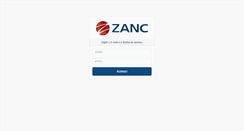 Desktop Screenshot of clientes.zanc.com.br