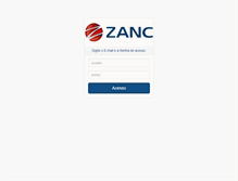 Tablet Screenshot of clientes.zanc.com.br